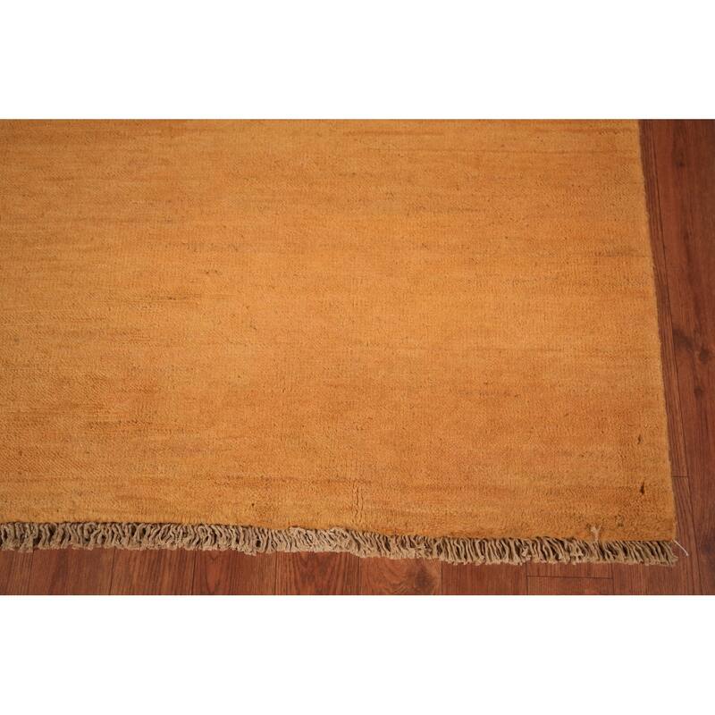Modern Gabbeh Oriental Area Rug Handmade Wool Carpet - 5'7" x 8'1"