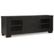 preview thumbnail 9 of 14, Signature Design by Ashley Galliden Black 80" TV Stand for TVs up to 92" - 79.5" W x 20" D x 28.13" H