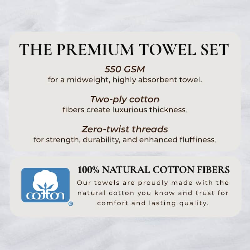 Linery & Co. Combed Cotton Bath Towel Set