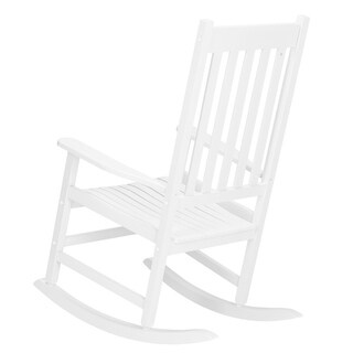 Square Wooden Rocking Chair - White - 24.41 x 33.86 x 46.06 - Bed Bath ...