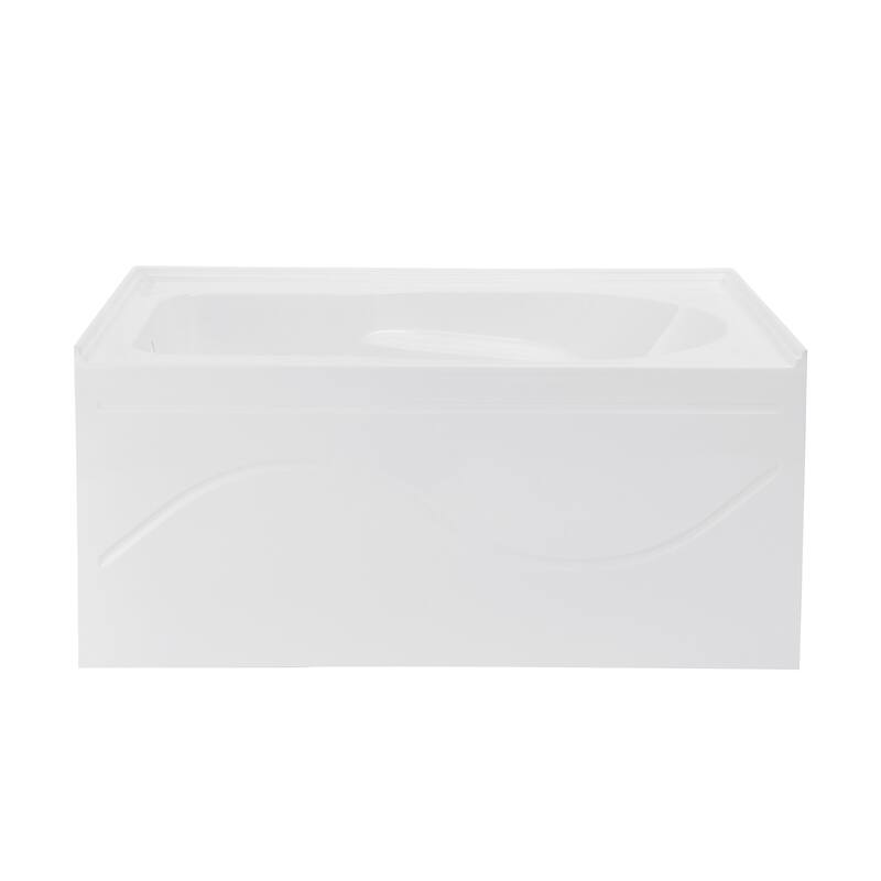 Swiss Madison SM-AB520 Ivy 54" Three Wall Alcove Acrylic Soaking Tub - White