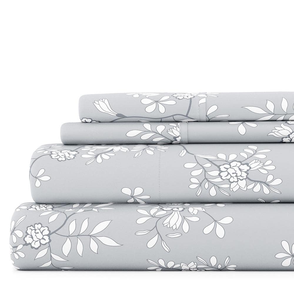 Becky Cameron Trellis Vine Pattern 4 Piece Deep Pocket Bed Sheets Set