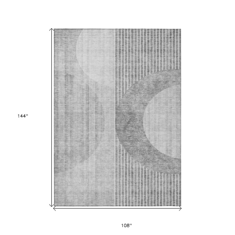 HomeRoots Geometric Transitional Rectangle Outdoor Rug