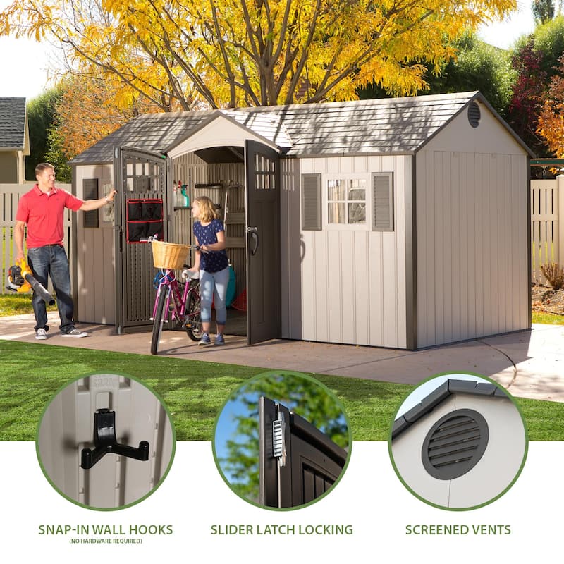 Lifetime 15 Ft. x 8 Ft. Outdoor Storage Shed