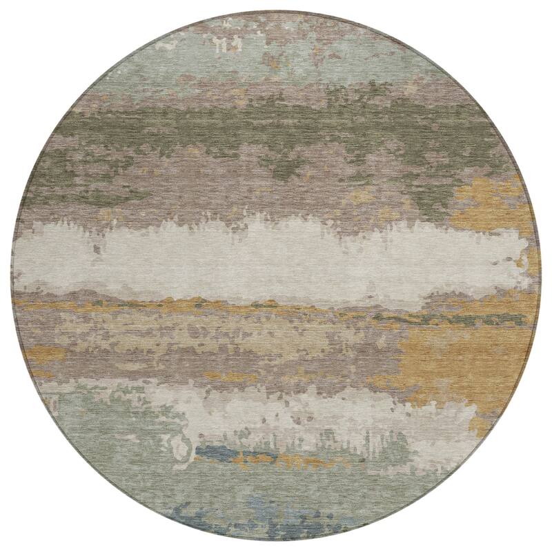 Machine Washable Indoor/ Outdoor Modern Buena Chantille Rug