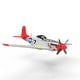 preview thumbnail 5 of 3, ZOHD 768-1 Mustang P-51D 750mm Wingspan EPO Warbird RC Airplane PNP