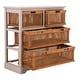 SAFAVIEH Jackson Grey 4-drawer Wicker Basket Storage Unit - - 7634108