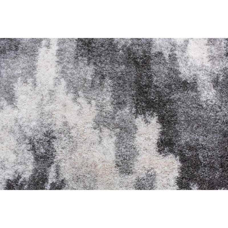 Noori Rug Lux Emma Casual Ikat Pattern 2-inch Thick Shag Rug