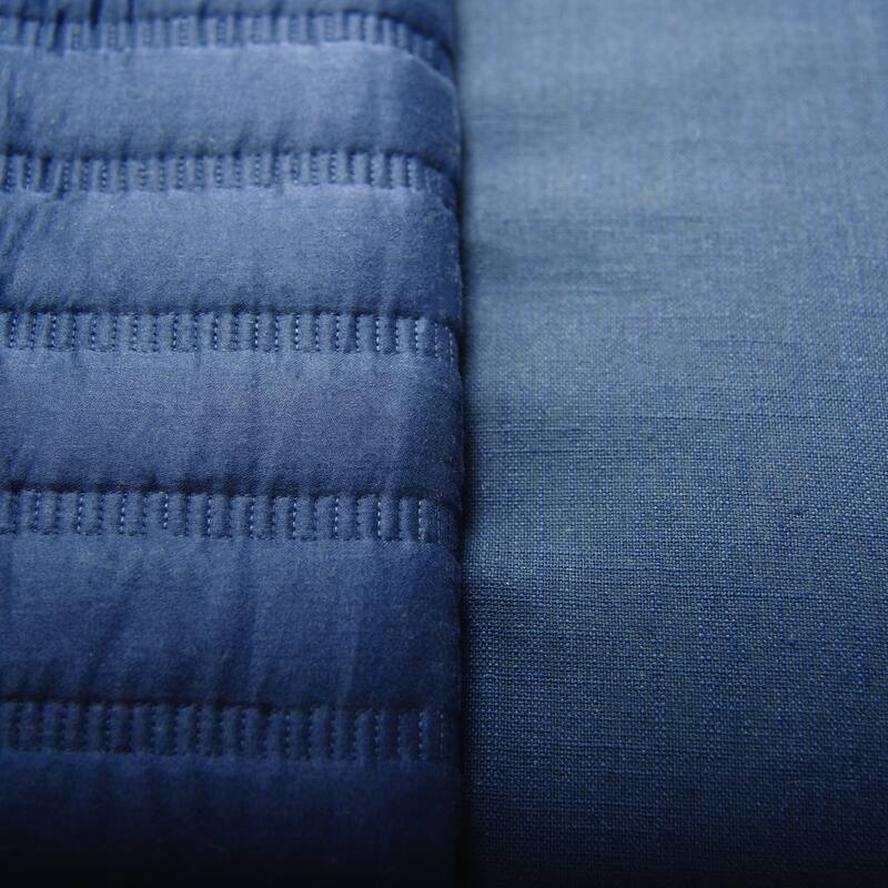 Rizzy Home Blackberry Grove Navy Blue Channel Stitched Quilt Set