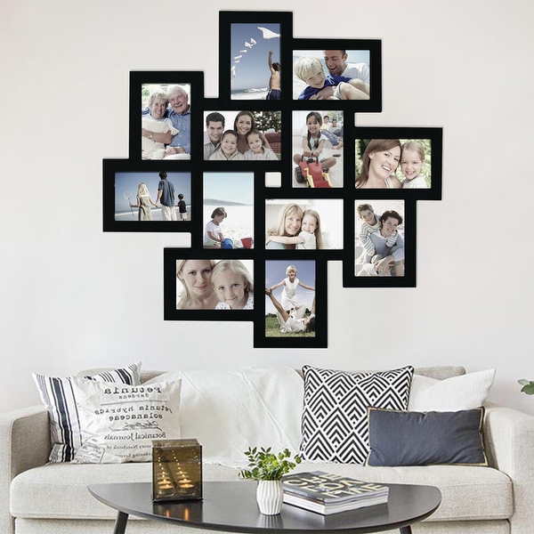 Photo wall top collage frames