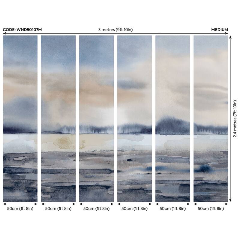 Winter Sunset Wall Mural