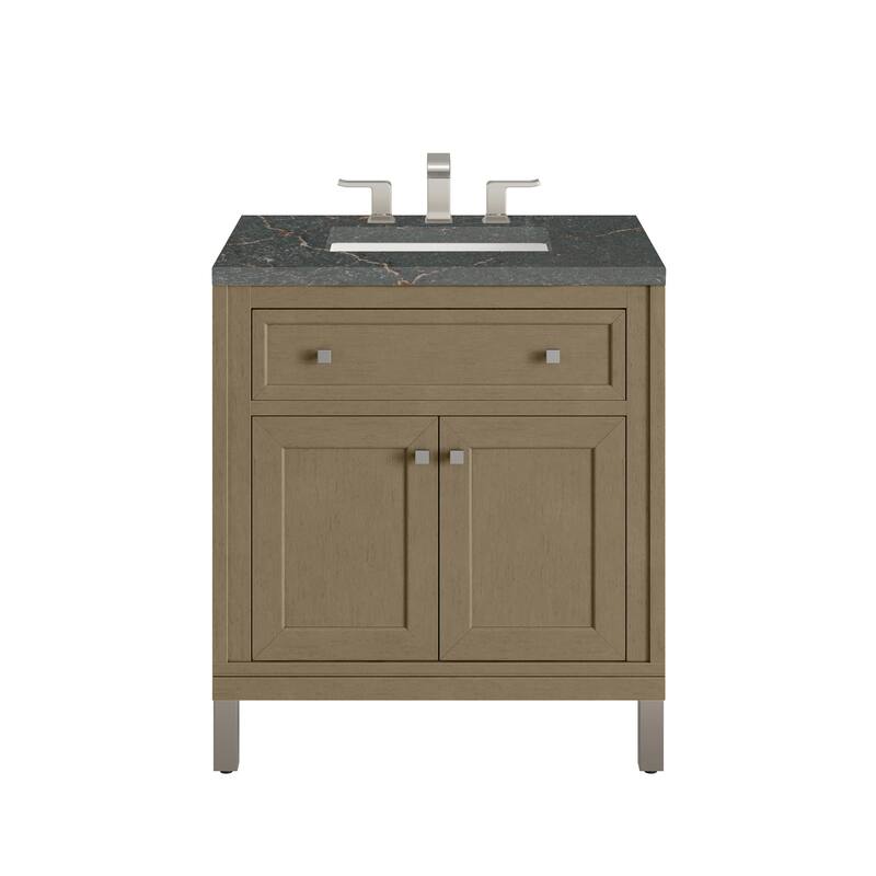 Chicago 30" Single Vanity, Walnut Whisper - Parisien Bleu