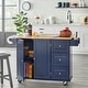 preview thumbnail 8 of 19, Simple Living 3-drawer Drop Leaf Kitchen Cart