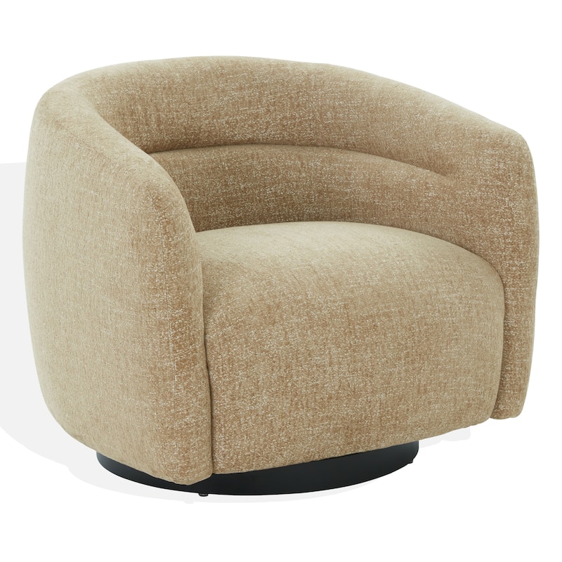 SAFAVIEH Couture Kellybryn Chenille Swivel Chair - 33"W x 31"D x 28"H