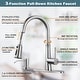 preview thumbnail 6 of 24, WOWOW Pull Down Sprayer Kitchen Faucet with Soap Dispenser