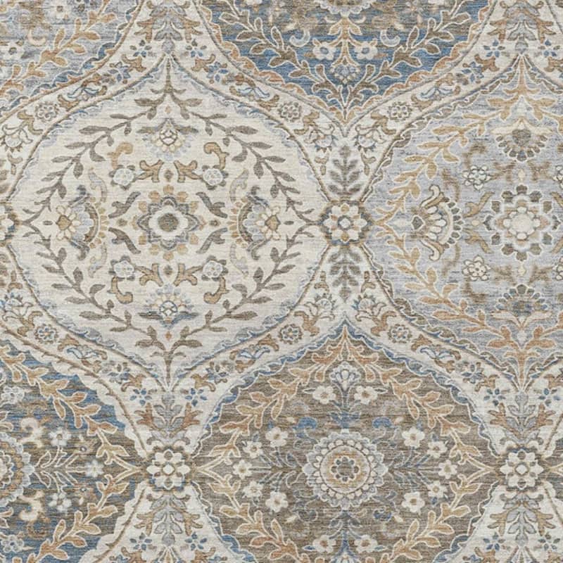 HomeRoots Floral Traditional Rectangle Outdoor Rug
