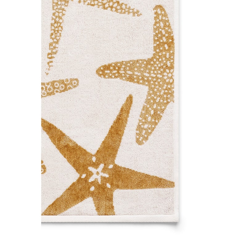 Caro Home Starfish Fancy Beach Towel - 36" x 38"