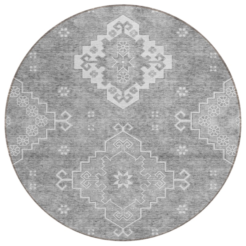 Machine Washable Indoor/ Outdoor Chantille Traditional Boho Rug