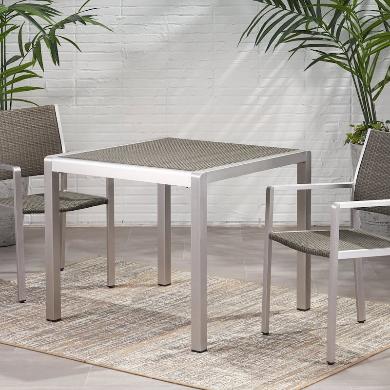 Outdoor Aluminum Square Dining Table