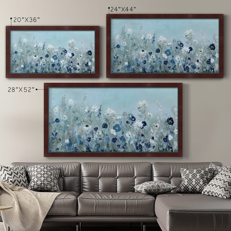 Teal Light Garden Premium Framed Canvas- Ready to Hang