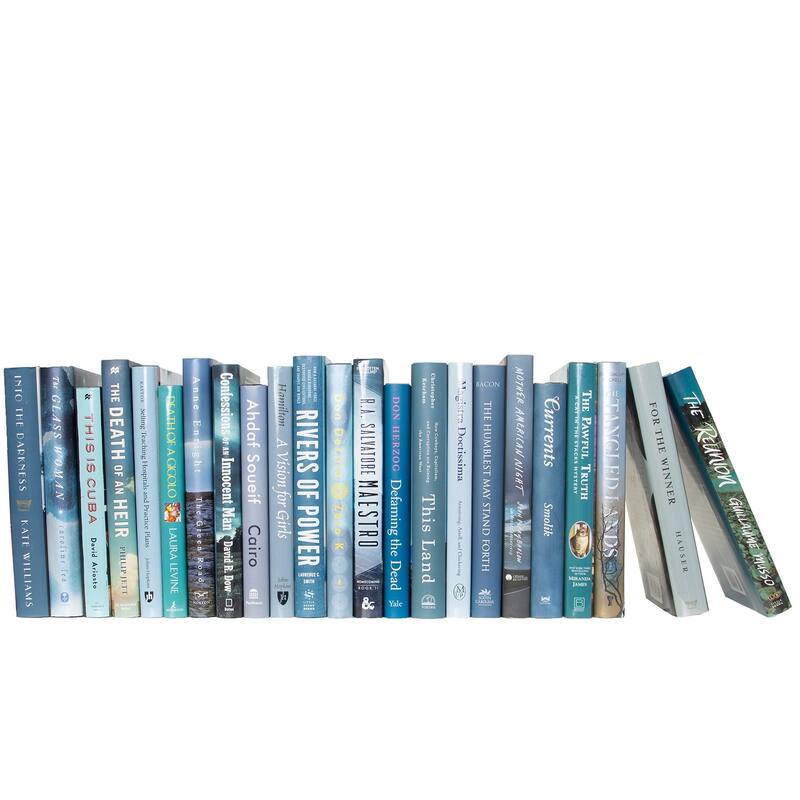 Books Blue Decorative Accessories: Storm Dust Jacket Color By The Foot