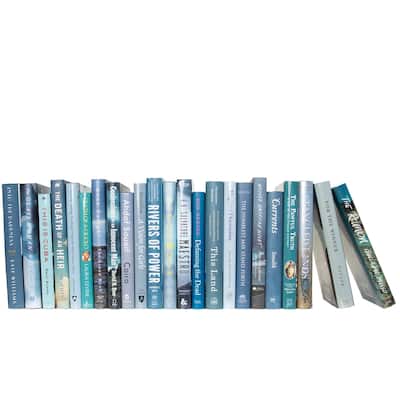 Books Blue Decorative Accessories: Storm Dust Jacket Color By The Foot