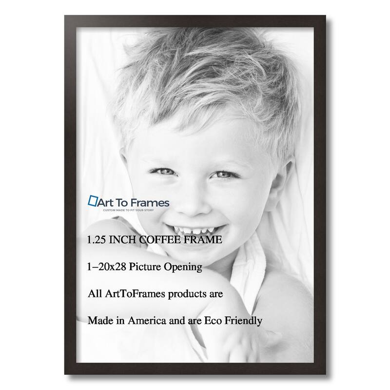 ArtToFrames Metro Modern 20x28 Inch Picture Frame, 1.25 Inch MDF Poster Frame Available in Multiple Colors (FRBW26-20x28)