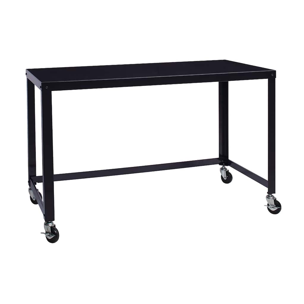 North Star 48"W Mobile Metal Desk for Home Office