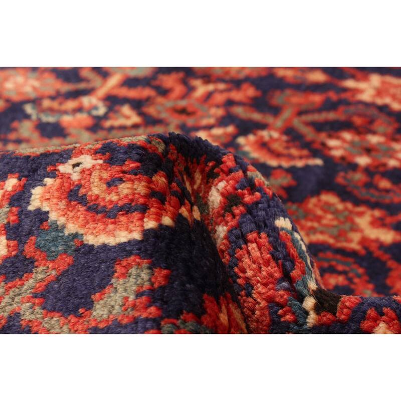 ECARPETGALLERY Hand-knotted Andelz Navy Wool Rug - 3'8 x 9'8