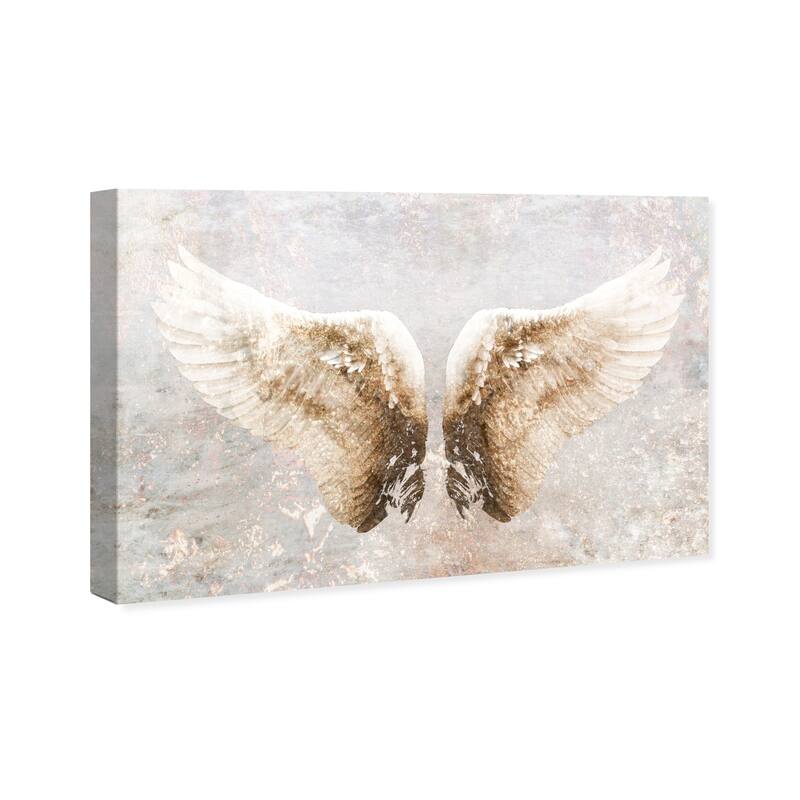 Wynwood Studio Canvas Fashion and Glam Let's Fly Away White and Cream White Modern & Contemporary Wall Art Canvas Print