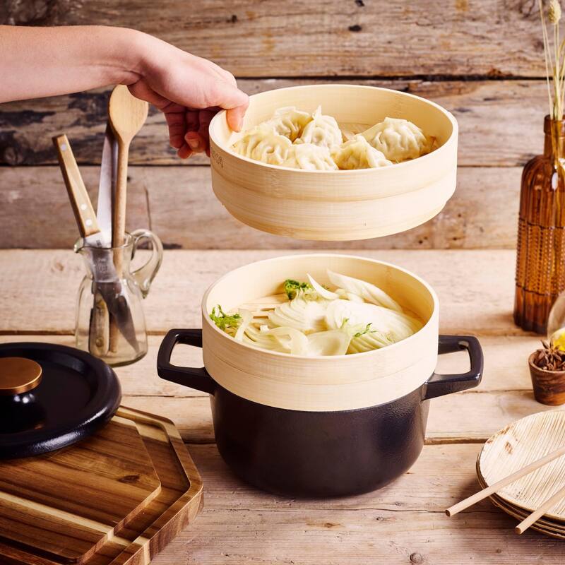 Alva Nori Enameled Cast Iron Dutch Oven w/ Lid