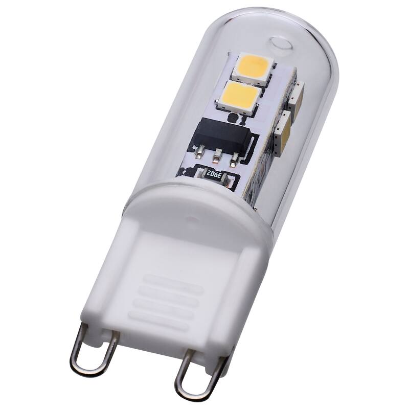 2 Watt T4 LED Clear Finish G9 Base 5000K 120 Volt - Clear