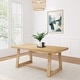 preview thumbnail 47 of 52, Plank and Beam Classic Solid Wood Dining Table - 72" Blonde Wirebrush