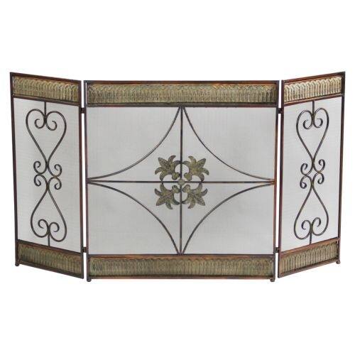Shop Aspire Home Accents 48126 Metal Fireplace Screen Overstock 16932670