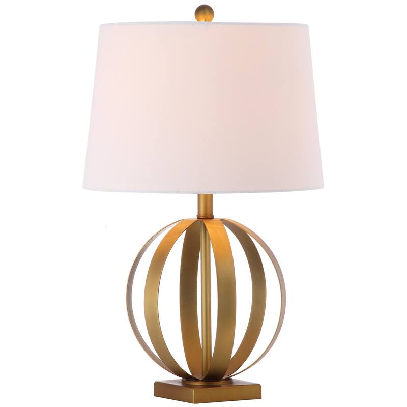 SAFAVIEH Lighting Fidenzia 25-inch Sphere Gold Table Lamp (Set of 2) - 15"x15"x24.5" - 15Wx15Dx25H