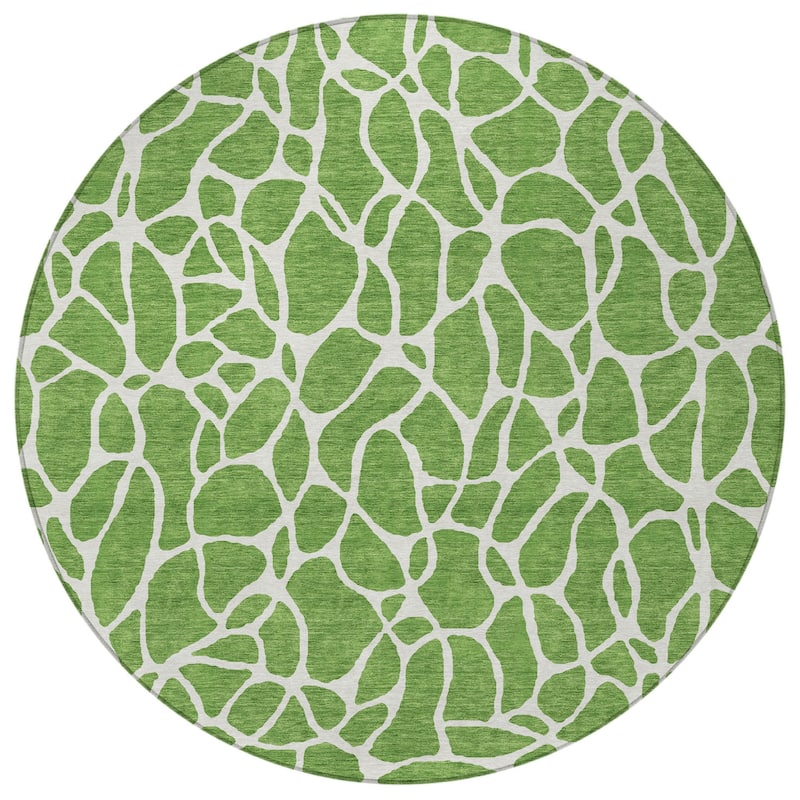 HomeRoots Geometric Transitional Rectangle Outdoor Rug