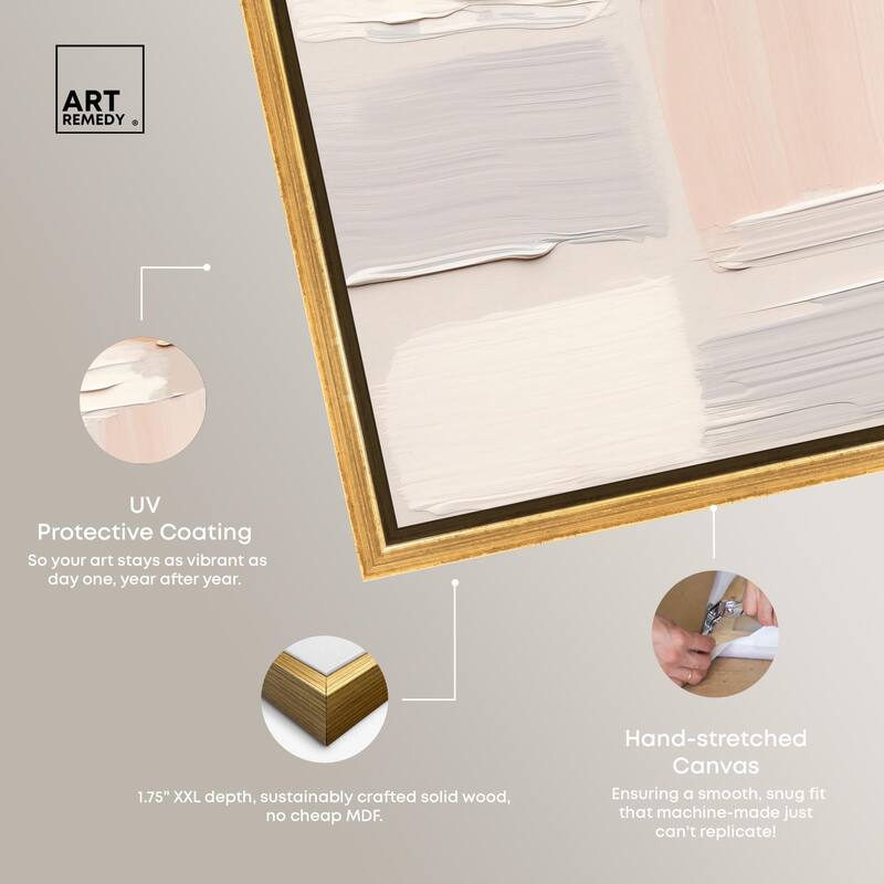 Roseate Cream Tones III Canvas by Art Remedy