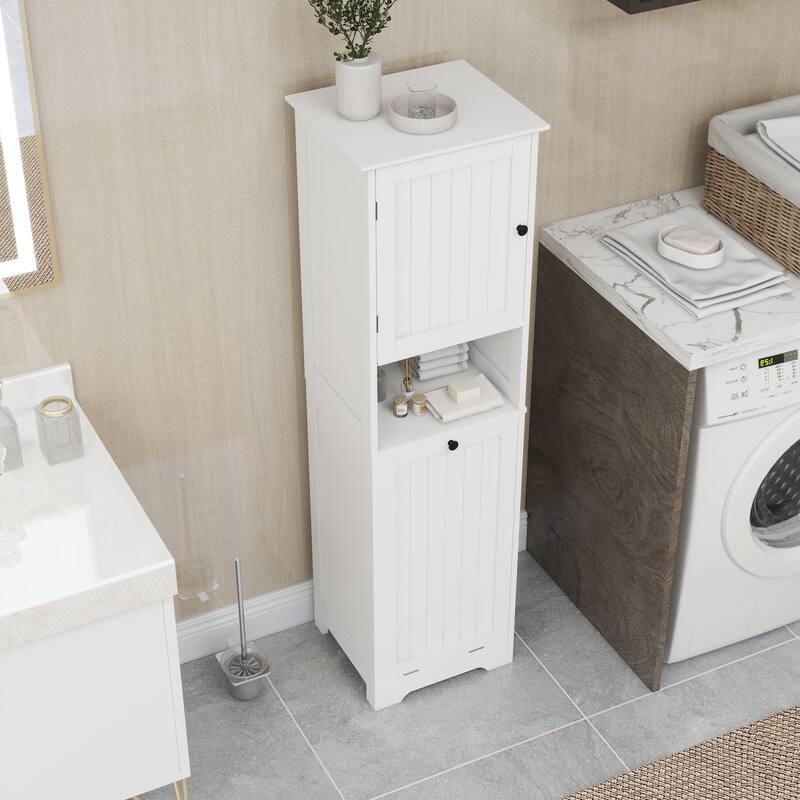 Tilt-Out Laundry Sorter Cabinet