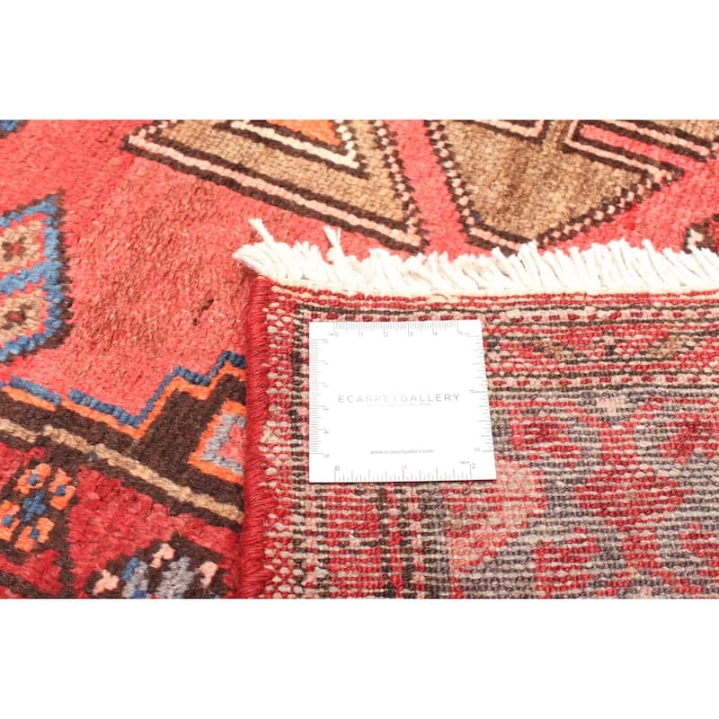 ECARPETGALLERY Hand-knotted Andelz Red Wool Rug - 4'5 x 7'3