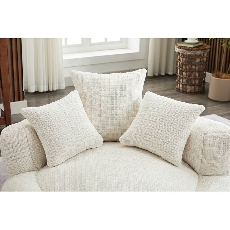 Round Bean Bag Chairs for Soft Chenille Cover