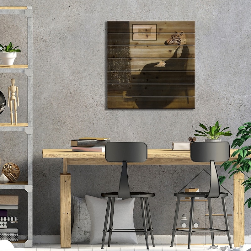 Whistlers Mom Print On Wood by Karen Burke - Multi-Color