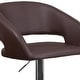 preview thumbnail 48 of 178, Vinyl Adjustable Height Barstool with Rounded Mid-Back