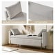 preview thumbnail 8 of 43, Angelus Modern 56''W Upholstered Flip Top Storage Bench withTwo Pillows and Arms by HULALA HOME