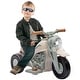 preview thumbnail 2 of 25, Qaba Ride on Motorcycle, 6V Ride on Bubble Car w/ Music, Cream White