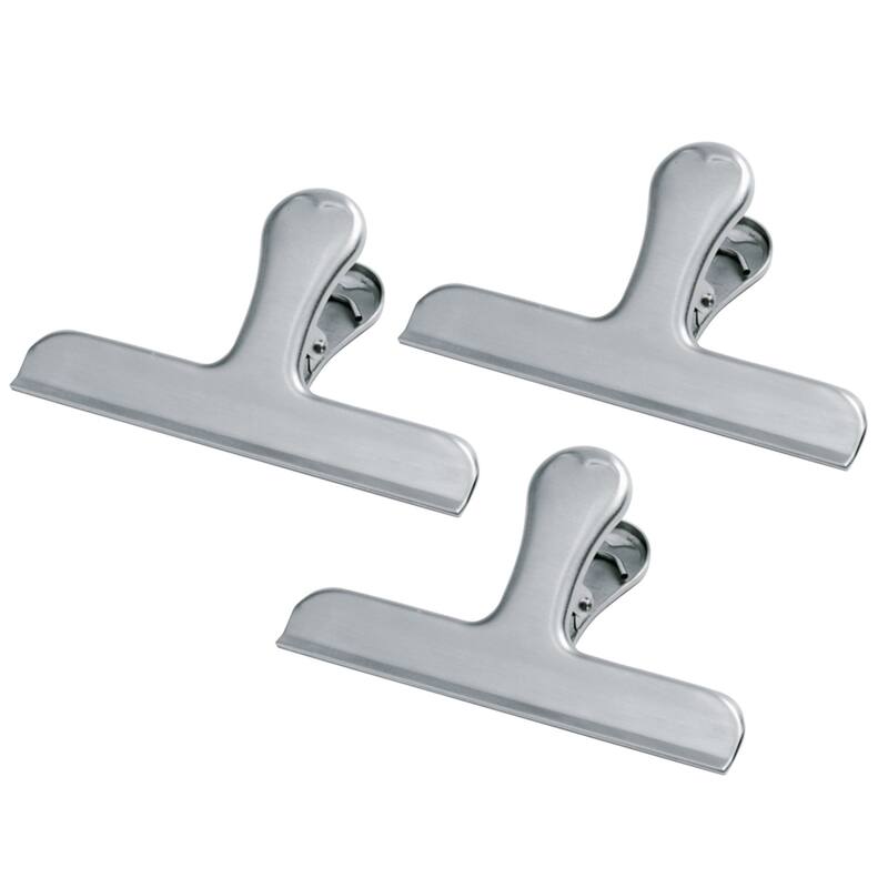 Norpro Stainless Steel Food Storage Jumbo Bag Clip - Silver