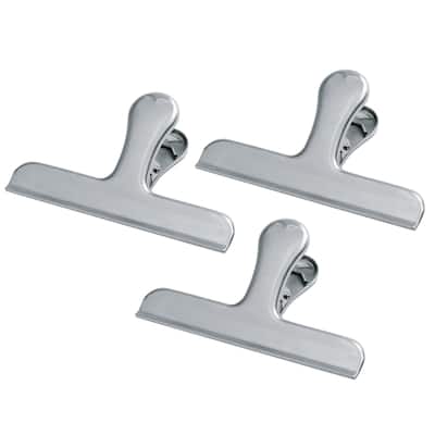 Norpro Stainless Steel Food Storage Jumbo Bag Clip - Silver