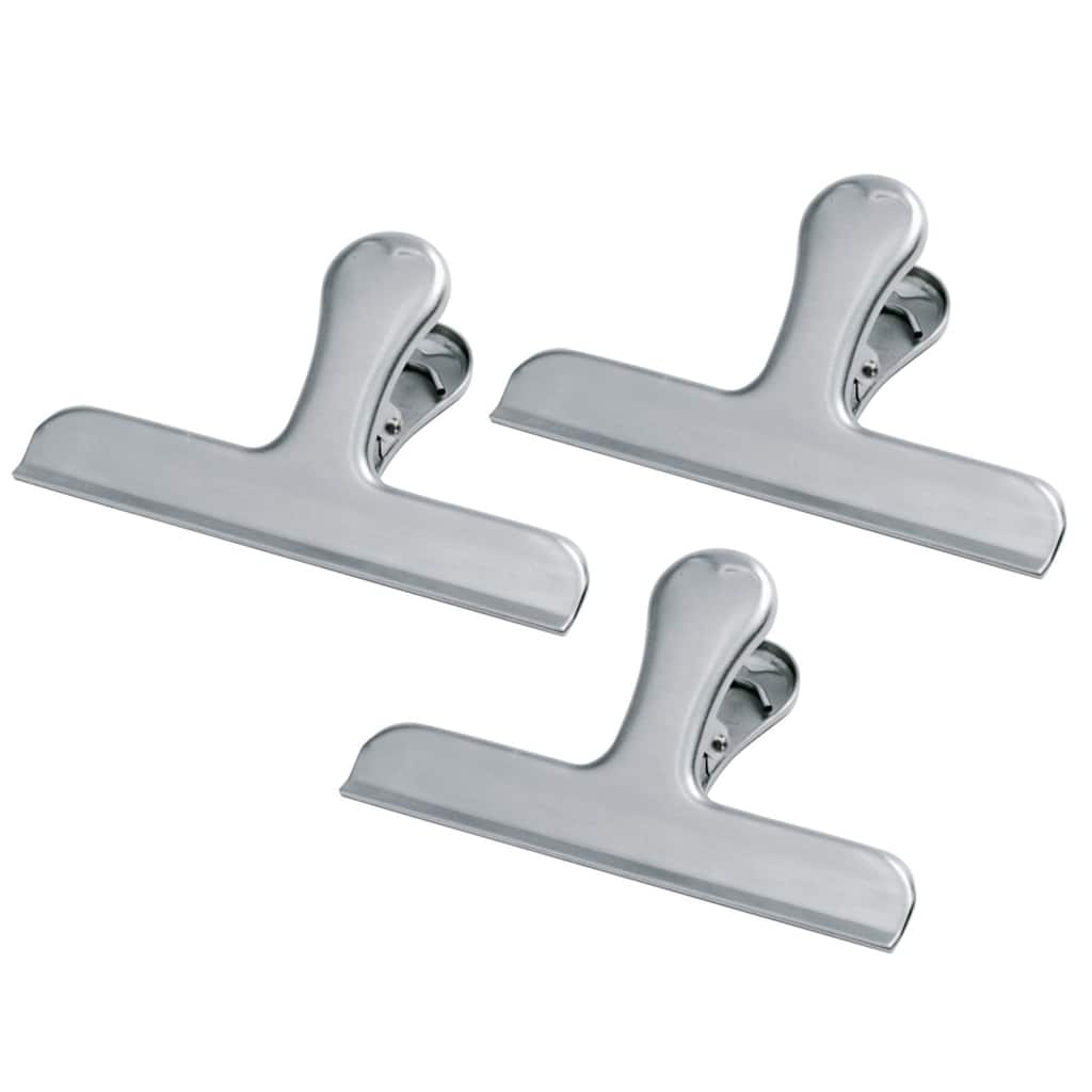 Norpro Stainless Steel Food Storage Jumbo Bag Clip - Silver