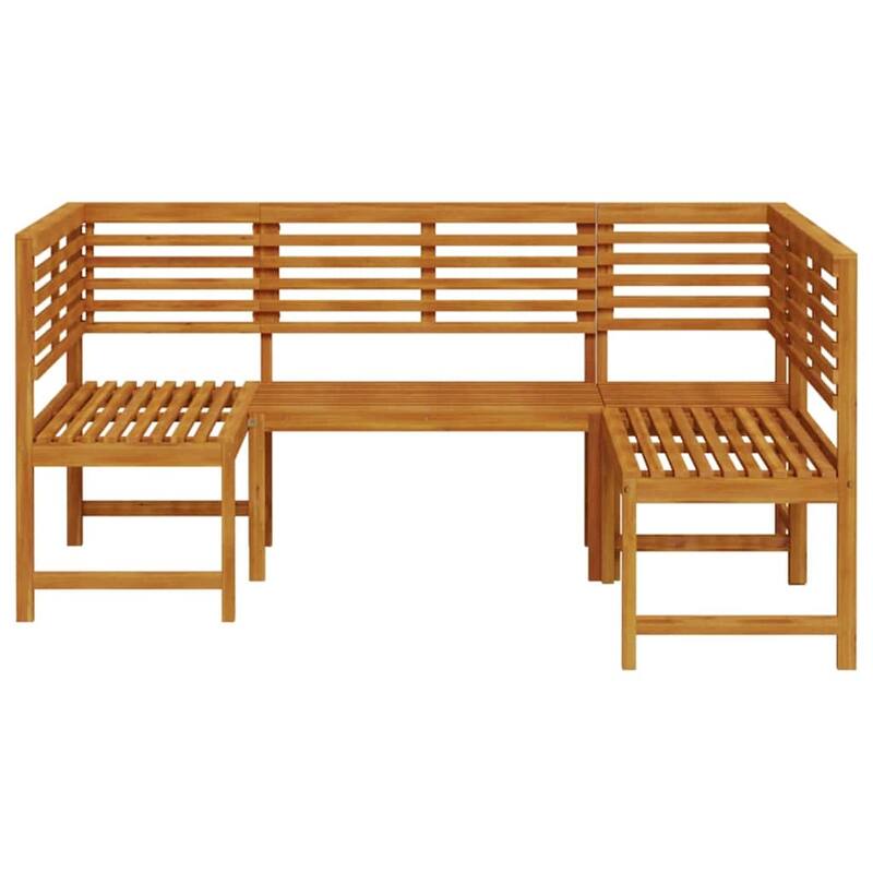 vidaXL Garden Bench Set Brown solid acacia wood - 20 x 35 x 30