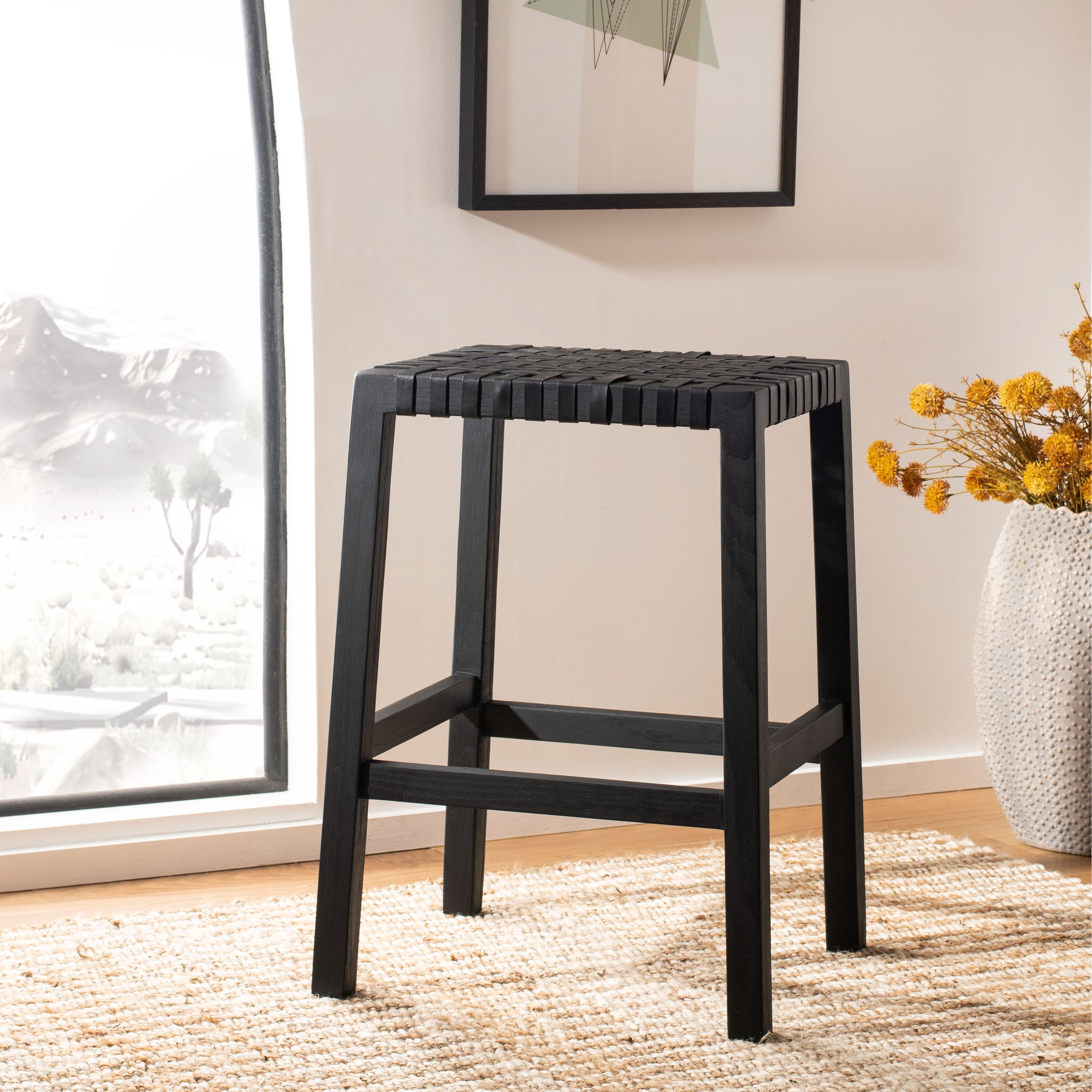 Lattice store bar stool
