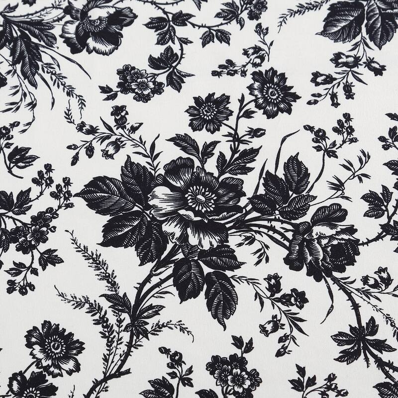 Betsey Johnson Betseys Toile Reversible Black Duvet Cover Set